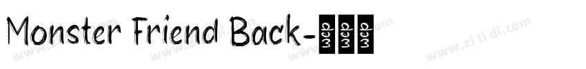 Monster Friend Back字体转换